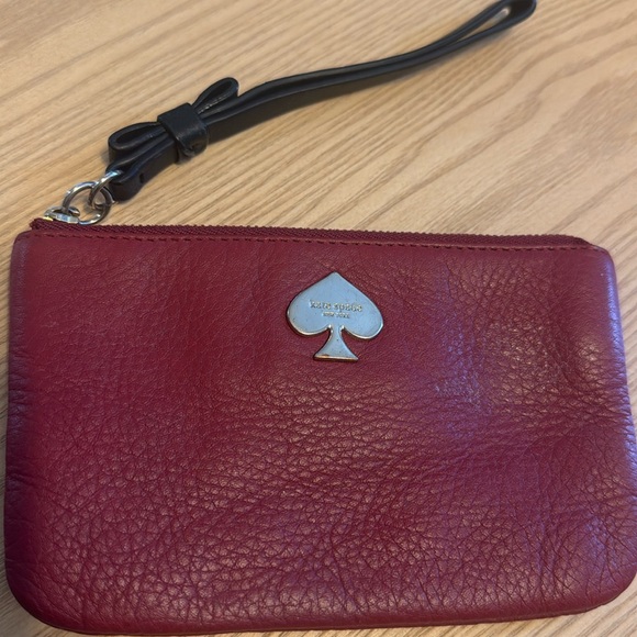kate spade Handbags - Kate Spade Zippered Wristlet Coin Pouch Burgundy